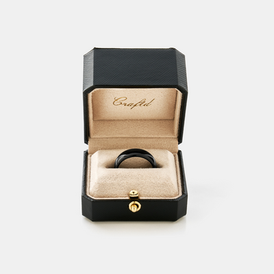 Rounded Wedding Ring (Black) 8mm